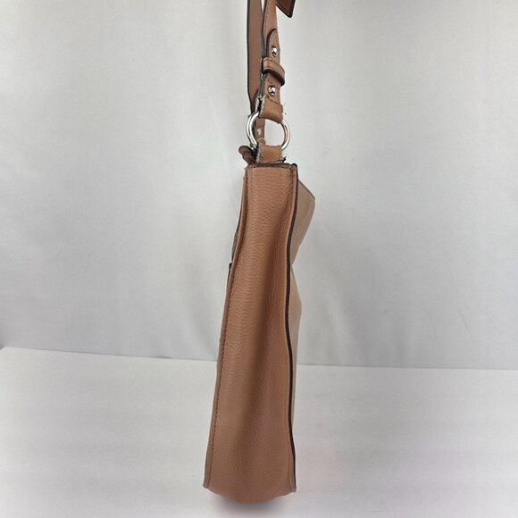 Tignanello Pebbled Leather Xbody Messenger Bag Light Tan - Picture 4 of 15